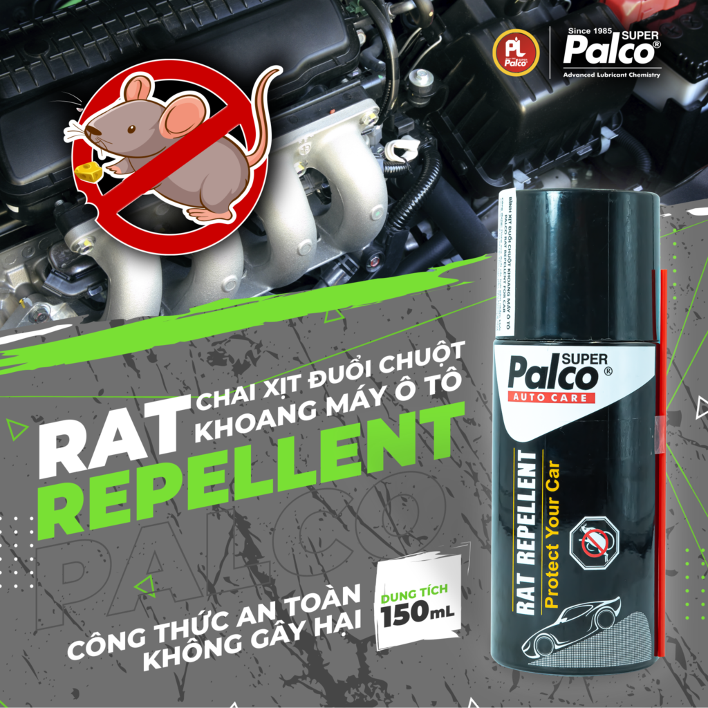 Dung dịch xịt đuổi chuột khoang máy ô tô Palco Rat Repellent Spray