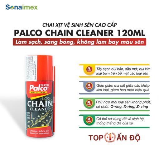 Chai xịt vệ sinh sên xe máy Palco Chain Cleaner nhập khẩu Ấn Độ