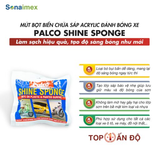 Mút bọt biển chứa sáp đánh bóng xe Palco Shine Sponge