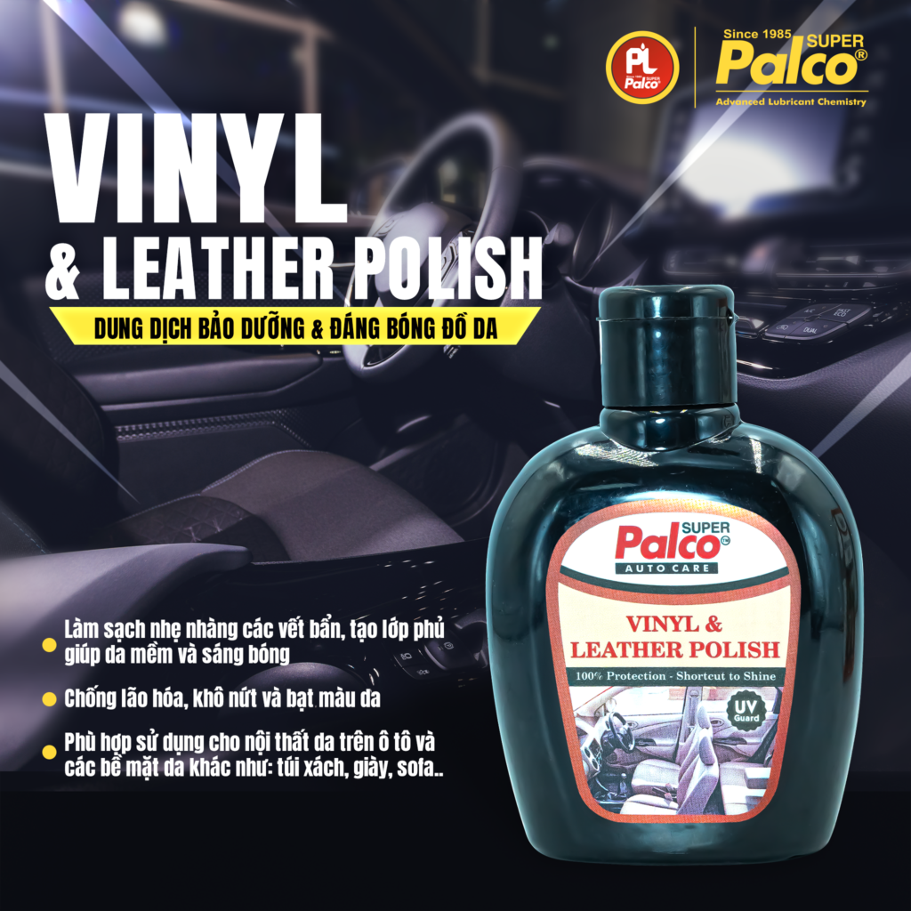 Dung dịch đánh bóng đồ da Palco Vinyl & Leather Polish