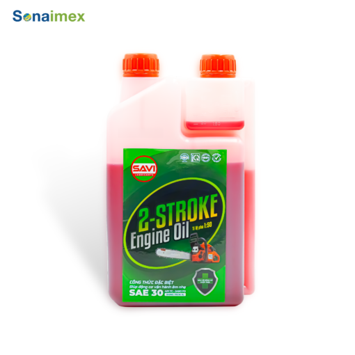 Nhớt 2 thì pha xăng SAVI 2 stroke engine oil. Nhớt 2 thì cho máy cưa, máy cắt cỏ