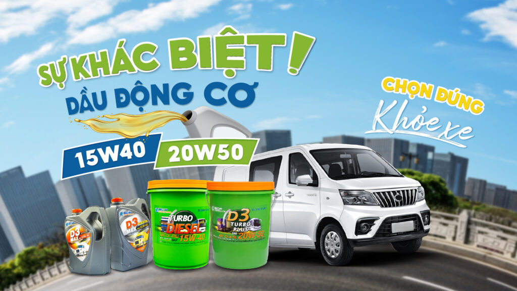 Sự khác biệt giữa dầu nhớt động cơ 15W40 và 20W50