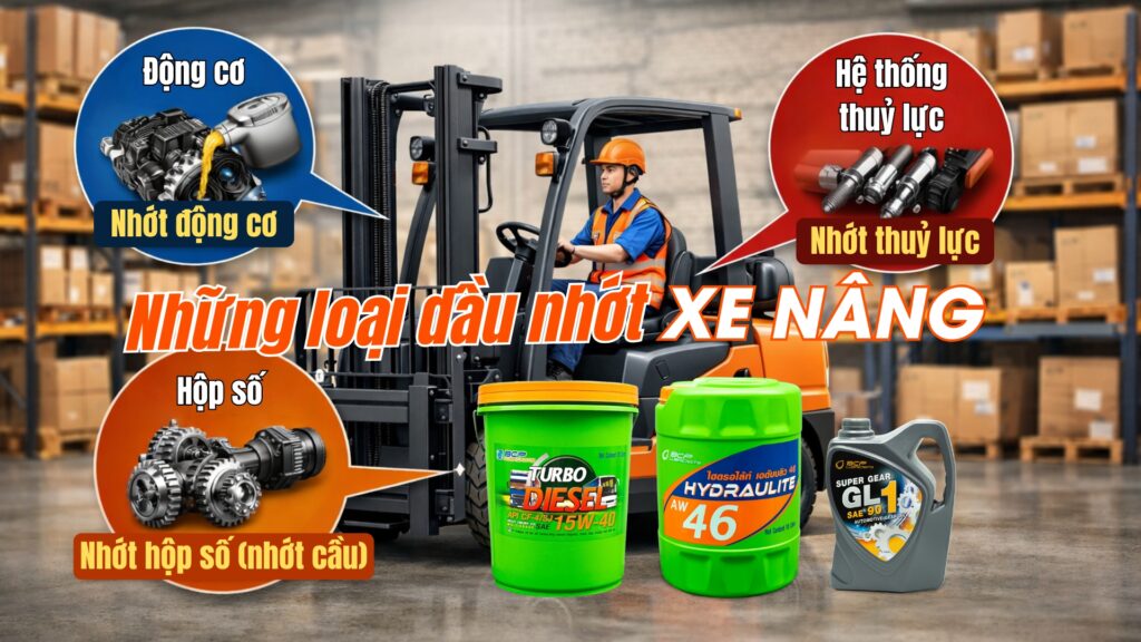 Những loại dầu nhớt xe nâng