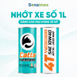 Nhớt Xe Máy CATTA 10W40 API SL MA2 Lon 1L Cho Xe Số Wave, Future, Sirius, Dream, Cub